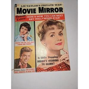 Vintage Movie Mirror Magazine May 1960 Edition Liz Taylor Elvis Rock Hudson